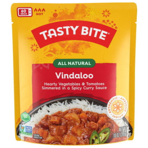 Tasty Bite Vindaloo, All Natural, Hot