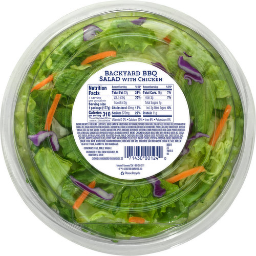 Salad Fresh Salad to Go w/ Dressing Container and Fork (Single), 1 - Kroger