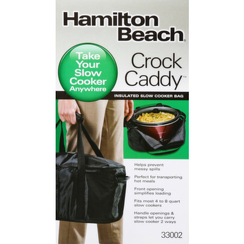 Hamilton Beach Crock Caddy Insulated Slow Cooker Bag, Cookers & Steamers, Furniture & Appliances