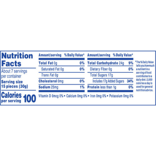 lucky charms nutrition label