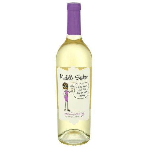 Middle Sister Moscato, California, Sweet & Savory