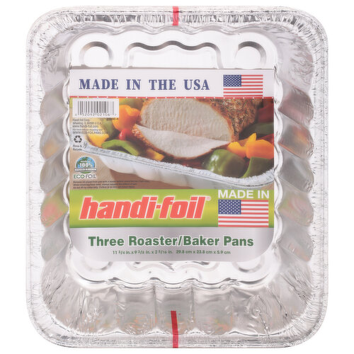 Handi-foil® Eco-Foil Roaster Baker Pans, 3 pk / 11.75 x 9.3 in - City Market