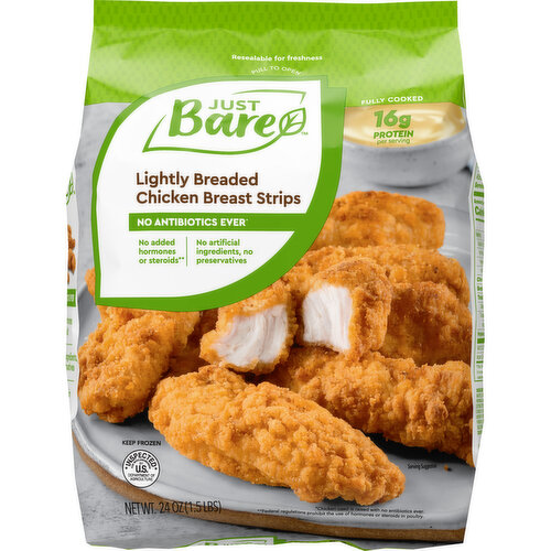 Just Bare® Lightly Breaded Chicken Breast Strips