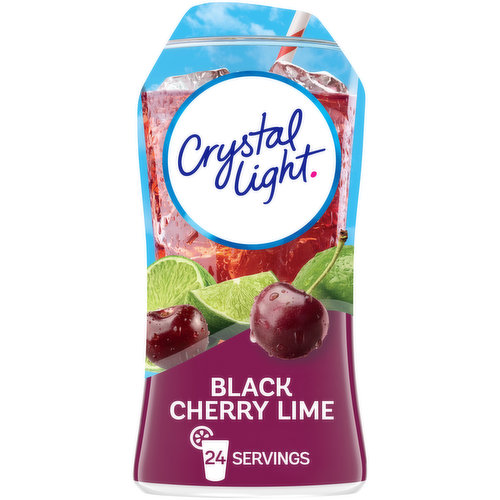 Crystal Light Black Cherry Lime Naturally Flavored Drink Mix