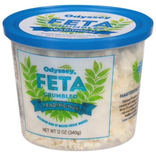 Odyssey Feta, Traditional, Crumbled