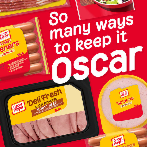 Oscar Mayer Deli Fresh Slow Roasted Roast Beef Sliced Lunch Meat