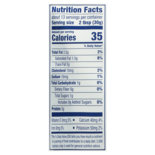 Daisy sour cream label