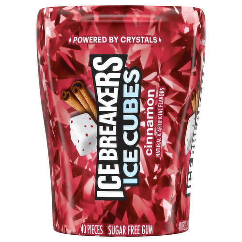 Ice Breakers Ice Cubes Gum, Sugar Free, Cinnamon