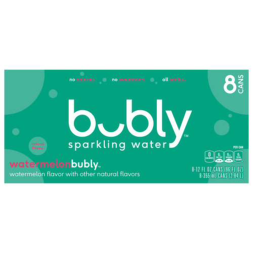 Bubly Sparkling Water, Watermelon