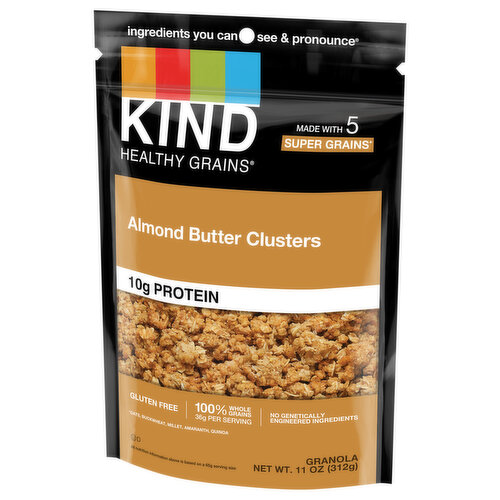 Kind Healthy Grains Almond Butter Clusters Granola