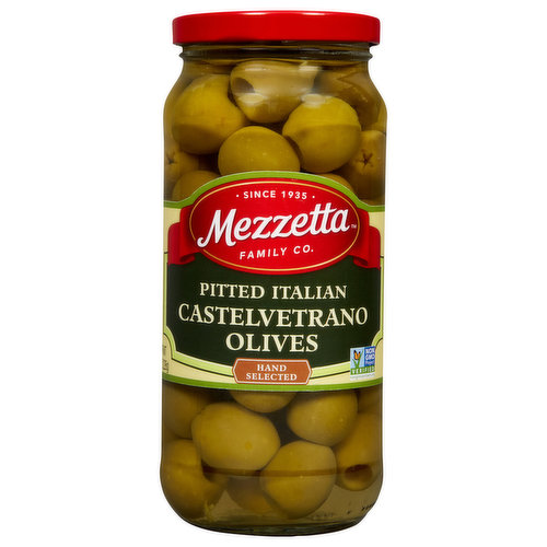 Mezzetta Olives, Pitted Italian, Castelvetrano