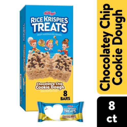 Rice Krispies Treats Marshmallow Snack Bars, Chocolatey Chip Cookie Dough