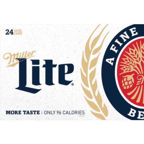 Only 96 calories per 12 oz. More taste. A fine pilsner beer. Celebrate responsibly. Since 1855. For consumer questions call 1-800-Miller6. Please recycle. 4.2% alc./vol.