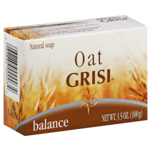 Grisi Natural Soap, Balance, Oat