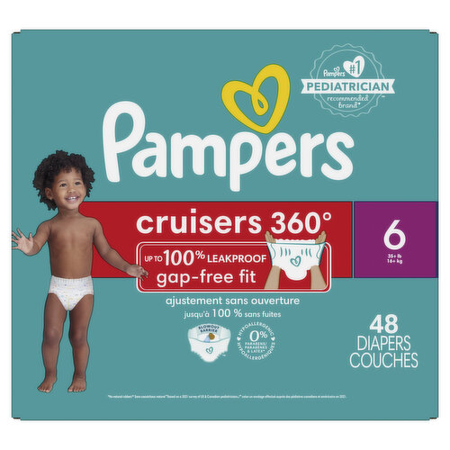 Pampers Cruisers Cruisers 360 Diapers Size 6 48 Count