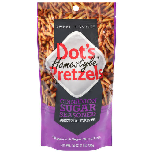 Dot's Homestyle Pretzels Pretzel Twists, Cinnamon Sugar Seasoned