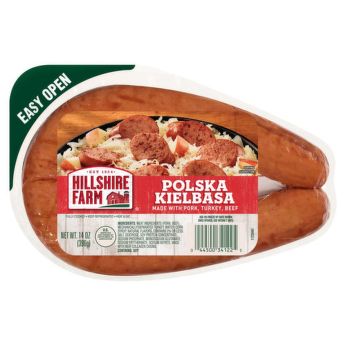 Handcrafted with natural spices and only the finest cuts of meat, Hillshire Farm Polska Kielbasa Smoked Sausage is the delicious answer to weeknight dinners. Fully cooked and ready in minutes, our flavorful smoked Polish sausage delivers farmhouse quality with bold flavor. Hillshire Farm cooked sausage is vacuum packed to seal in the delicious flavor of the smoked sausages.