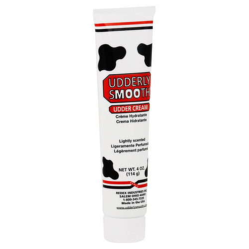 Developed for use on dairy cows. Udderly Smooth moisturizes, smooths roughness and softens skin. Made in the USA.