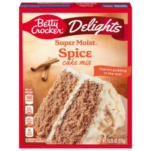 Betty Crocker Super Moist Cake Mix, Spice, Delights