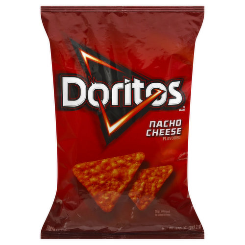 Guaranteed fresh until printed date or this snack's on us. fritolay.com. SmartLabel: Scan for more food information or call 1-800-352-6477. Instagram. Twitter. Facebook. Visit our website fritolay.com. Questions or comments? 1-800-352-4477. Mon-Fri 9:00am to 4:30pm CT email or chat at fritolay.com. Flavor on another level: Doritos Nacho cool ranch. Doritos flamin hot nacho flavored.