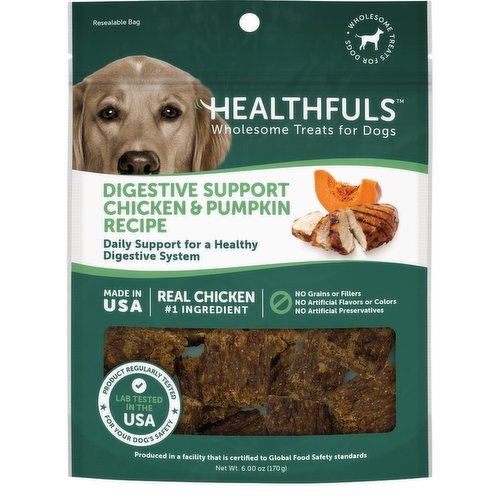 Healthful Digestive Support Chicken & Pumpkin Dog Treats