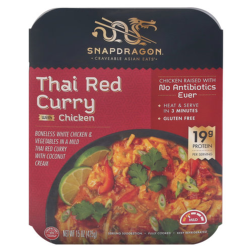Snapdragon Thai Red Curry, with Chicken, Mild