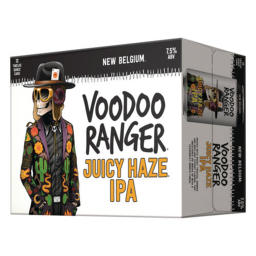 Voodoo Ranger Beer, Juicy Haze IPA, 12 Pack