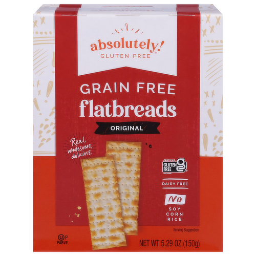 Absolutely! Gluten Free Flatbreads, Grain Free, Original