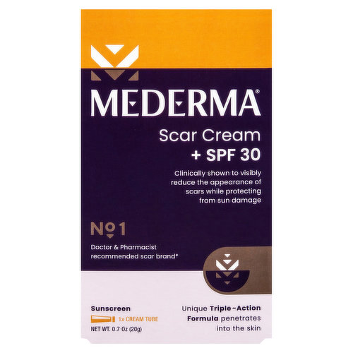 Mederma Sunscreen, Scar Cream, +SPF 30