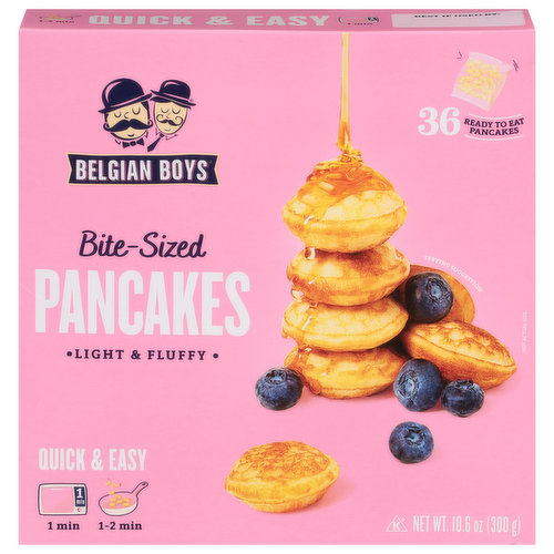 Belgian Boys Pancakes, Bite-Sized