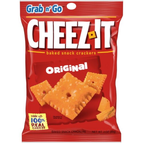 Cheez-It Grab n' Go Cheese Crackers, Original, Grab and Go