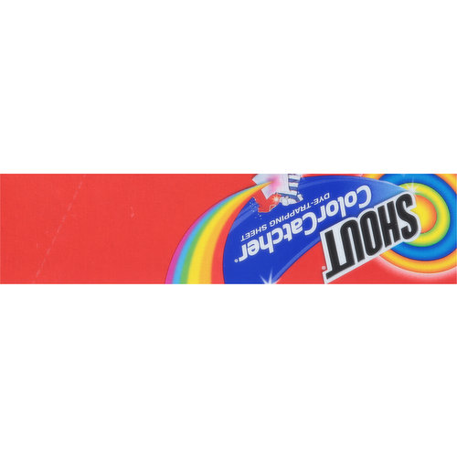 Shout ColorCatcher Dye-Trapping Sheet, In-Wash, Value Pack - 72 sheets