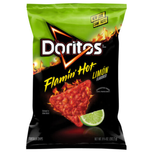 Doritos Tortilla Chips, Flamin' Hot Limon Flavored