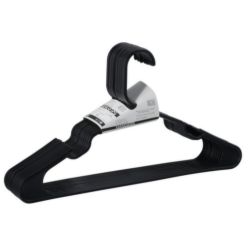 Inspring Heavy Duty White Hangers Tubular Plastic Hangers