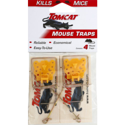 Kill mice. Reliable. Easy-to-use. Economical. Questions or comments? Call 1-877-332-0755. Made in China.
