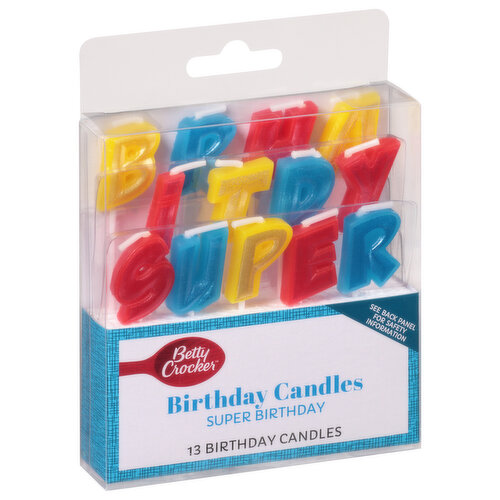 Betty Crocker Birthday Candles, Super Birthday