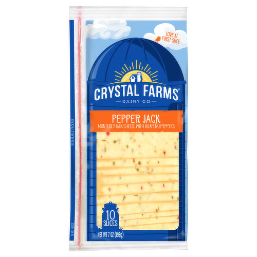 Crystal Farms Cheese, Pepper Jack