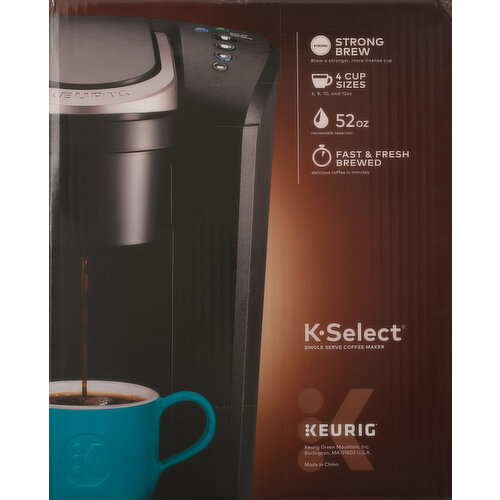 Keurig K-Select Matte Black Single Serve Coffee Maker