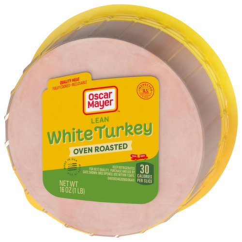 Oscar Mayer Deli Fresh Oven Roasted Turkey Breast Sliced Lunch Meat Family  Size - 16oz 16 oz