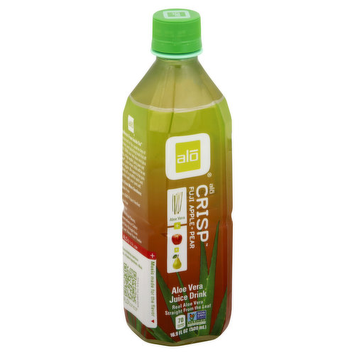 Alo Juice Drink, Aloe Vera, Crisp Fuji Apple + Pear