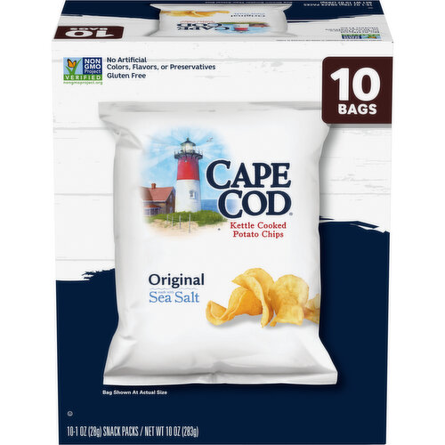 Cape Cod® Original Kettle Cooked Potato Chips, Snack Bags