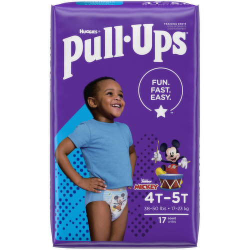 Pull-Ups Girls' Potty Training Pants Training Underwear Size 6, 4T