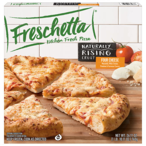 Freschetta Pizza, Four Cheese, Naturally Rising Crust