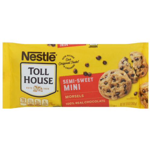 Our original taste! Now richer & creamier. Ingredients you can trust. No preservatives. Responsibly Sourced: Cocoa through the Nestle Cocoa Plan nestlecocoaplan.com.