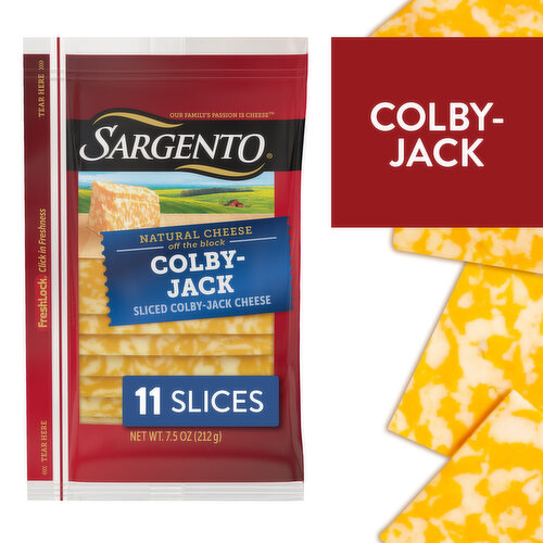 SARGENTO Sargento® Sliced Colby-Jack Natural Cheese, 11 slices