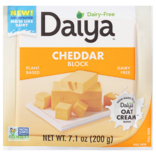 Daiya Cheese, Dairy-Free, Block, Cheddar