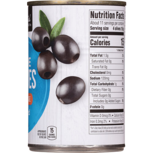 Essential Everyday Olives, Ripe, Pitted, Large