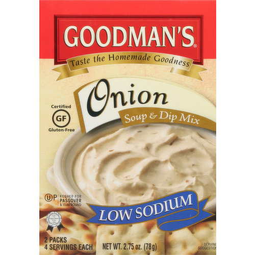 Goodman's Low Sodium Onion Soup & Dip Mix