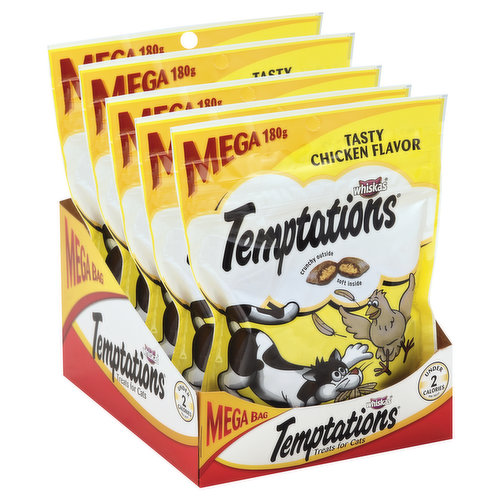 Temptations Treats for Cats, Tasty Chicken Flavor, Mega Bag