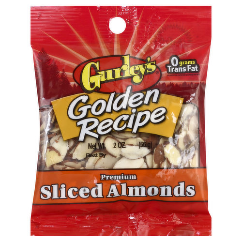 Gurley's Golden Recipe Almonds, Sliced